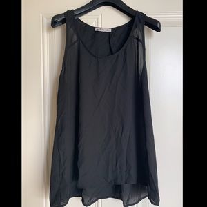 Hollister sheer black tank
